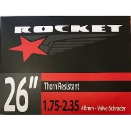 Rocket TUBE 26 X 1.75/2.35 SCHRADER VALVE THORN RESISTANT 48mm