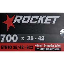 Rocket TUBE 700 X 35/40-42 SCHRADER VALVE THORN RESISTANT 48mm