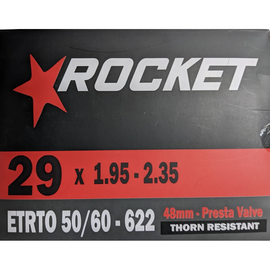 Rocket TUBE 29" x 1.95-2.35 PRESTA VALVE THORN RESISTANT 48mm
