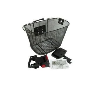 BASKET - Front, Mesh Black, 25cm x 34cm x 25cm (25.4 to 31.8)