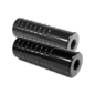 FOOT PEGS 14mm axle, 38 x 110mm, threaded Steel Black