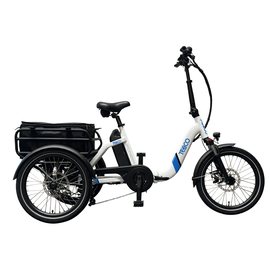 TEBCO PIONEER E-TRICYCLE FOLDING Glacier White/Blue