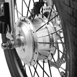 E-MICRO 16" Folding E-Bike Silver