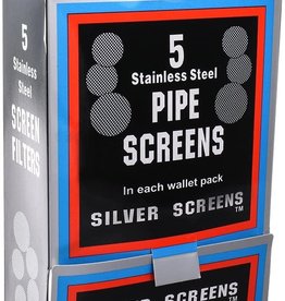 Silver Stainless Steel Pipe Screen 5per pack