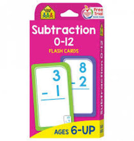 School Zone Subtraction Flash Cards