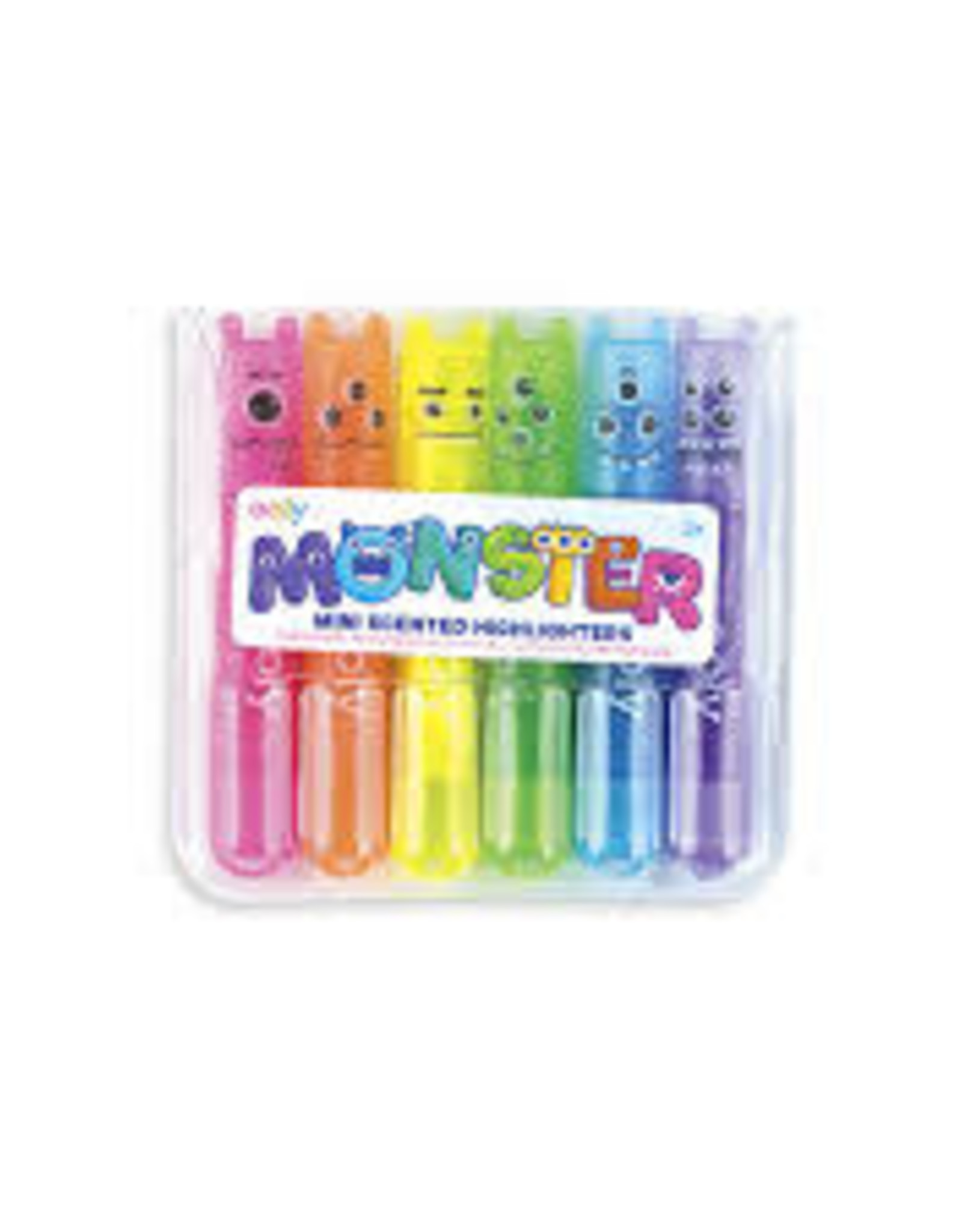 OOLY MINI MONSTER SCENTED HIGHLIGHTER MARKERS - SET OF 6