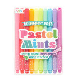 OOLY PASTEL MINTS SCENTED FLEXTIP HIGHLIGHTERS - SET OF 10