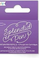 OOLY OOLY FOUNTAIN PEN INK REFILLS - PURPLE (SET OF 5)