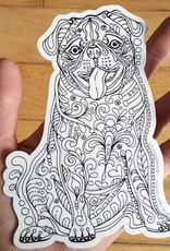 Crystal Salamon Colouring Sticker-Dog