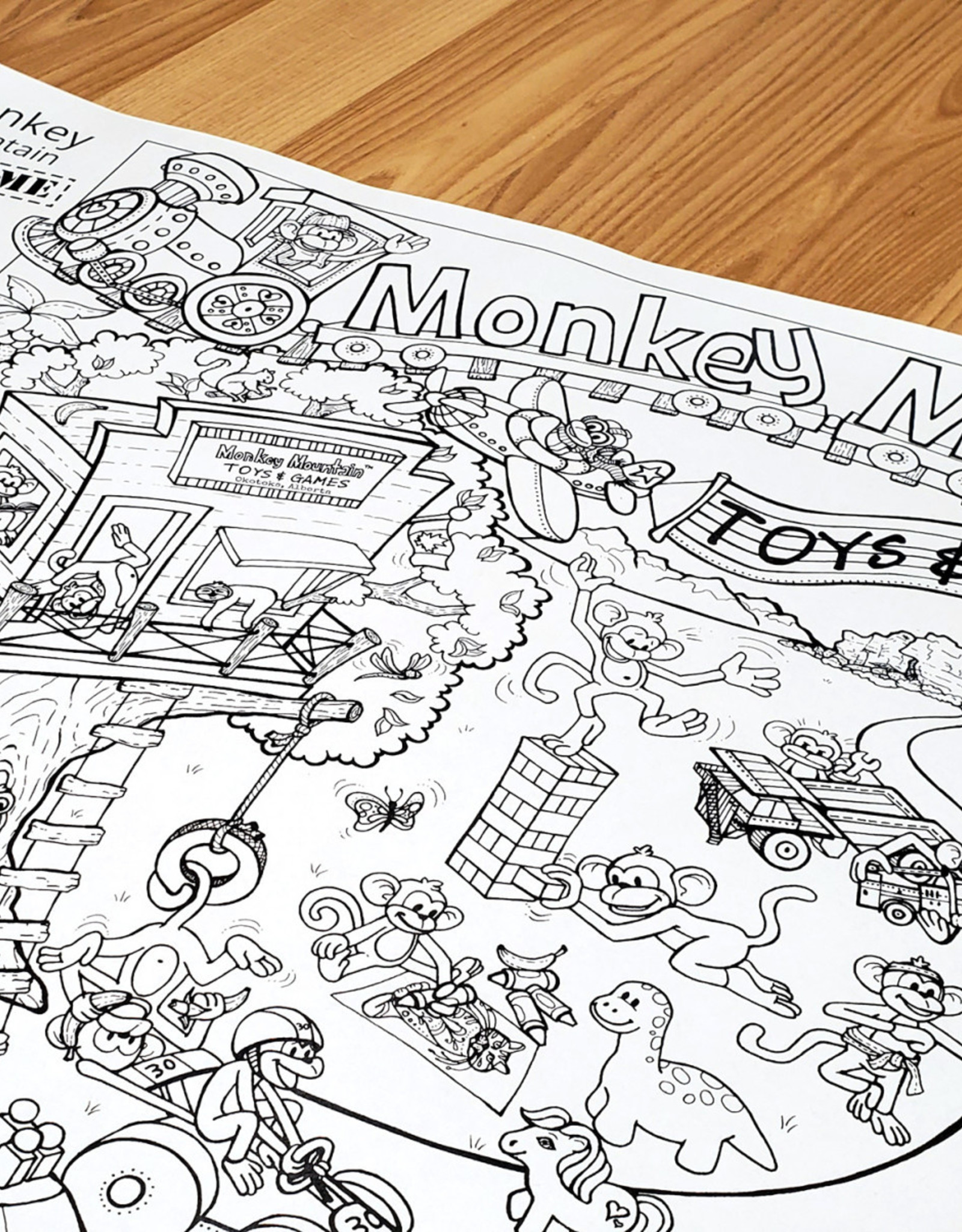 Crystal Salamon Extreme Monkey Mountain Seek & Find Poster