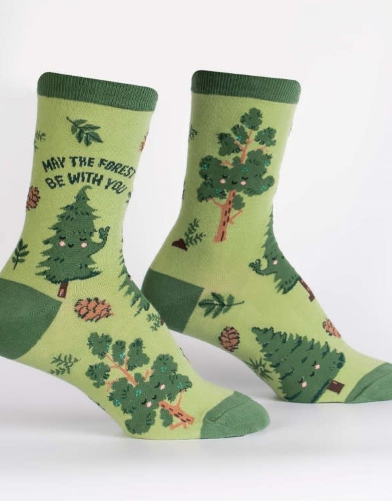Sock It To Me WOMEN'S CREW - MAY THE FOREST BE WITH YOU
