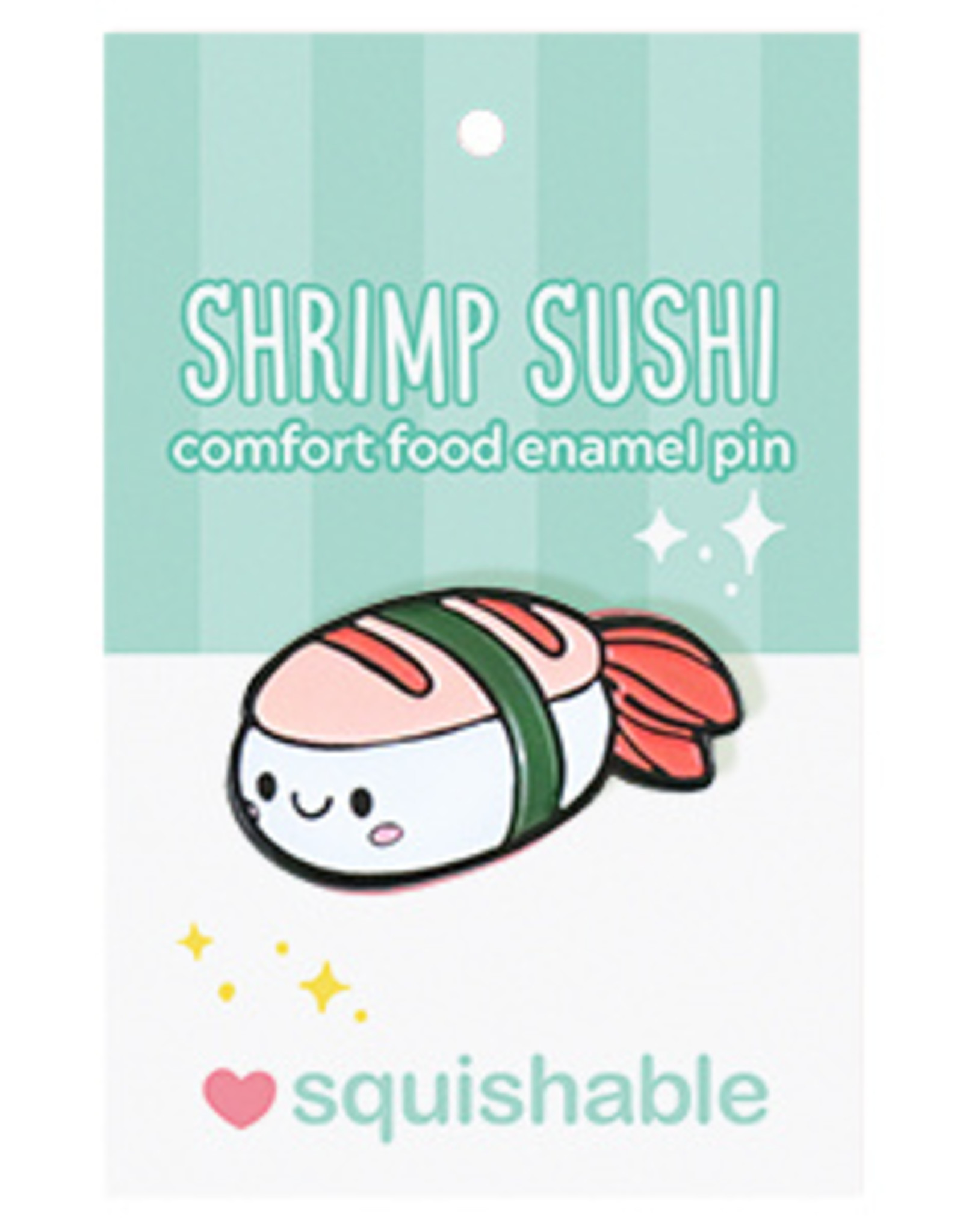 Squishable Enamel Pin - Shrimp Sushi