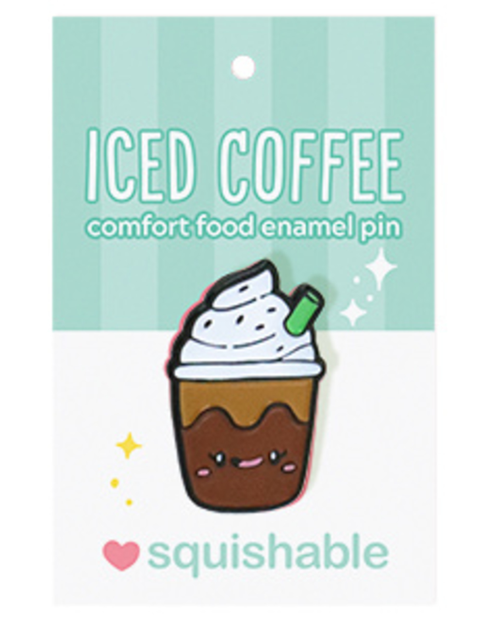 Squishable Enamel Pin - Iced Coffee