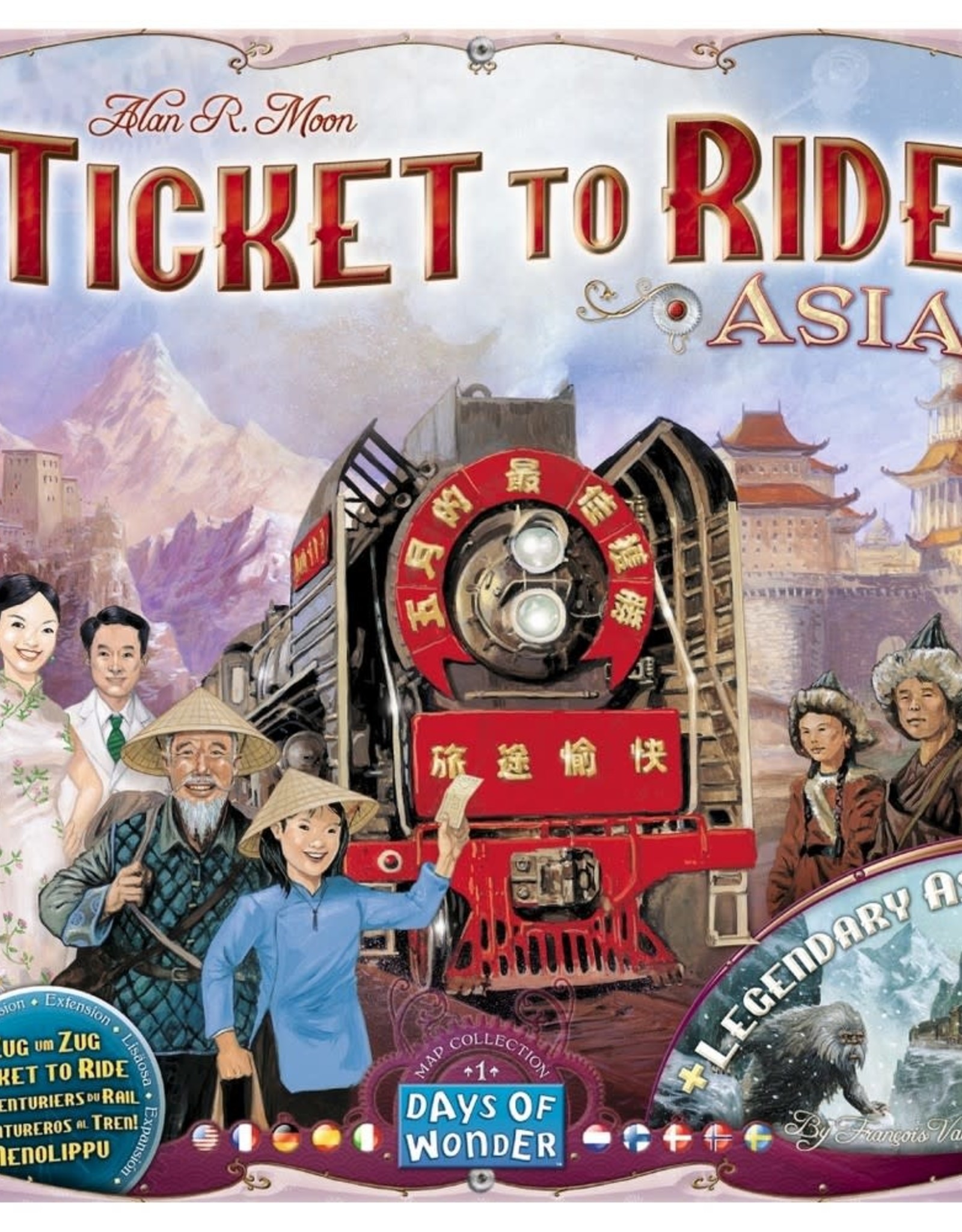 Days of Wonder Ticket to Ride - Asia (Expansion #1)