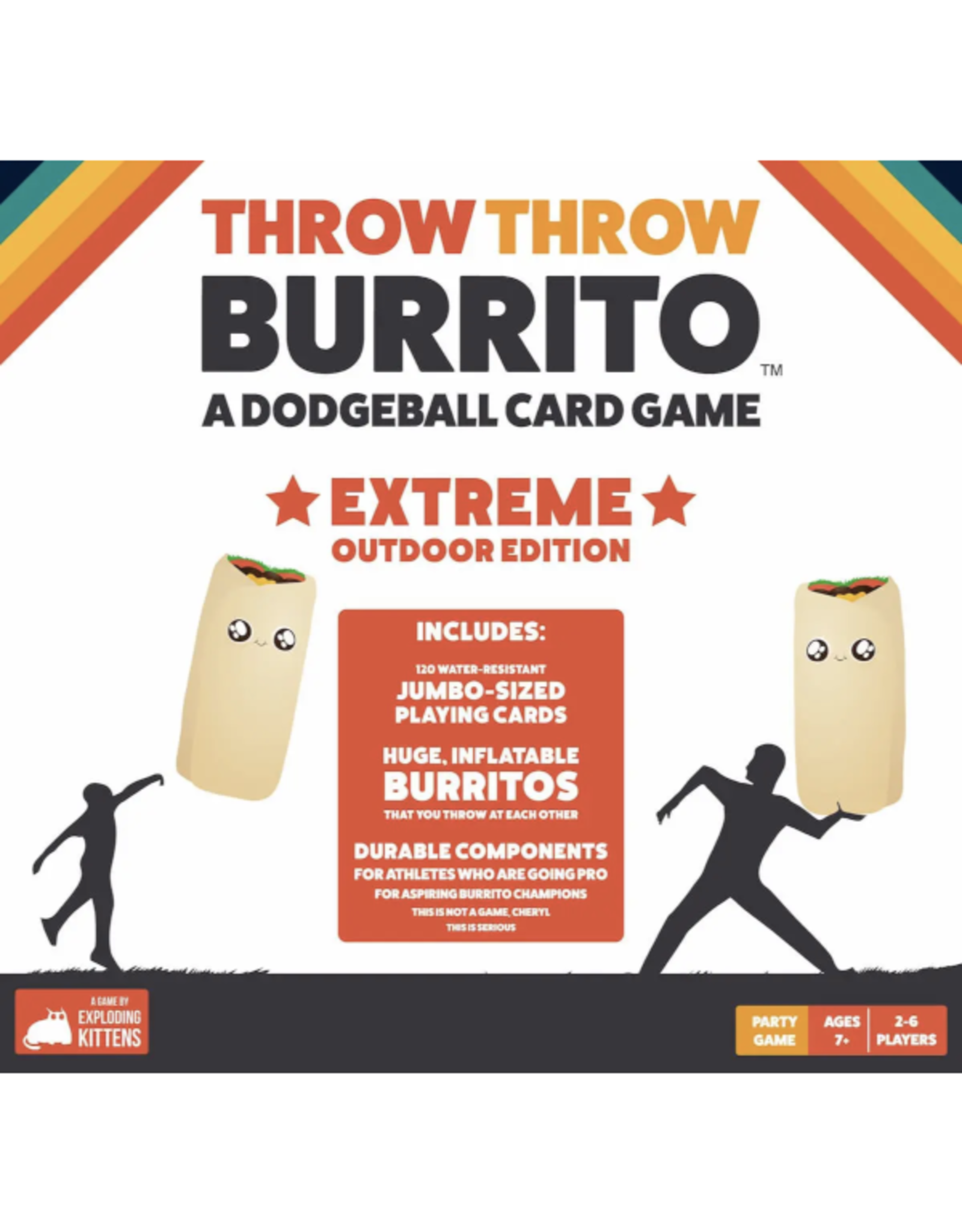 Exploding Kittens Throw Throw Burrito Extreme Outdoor Edition