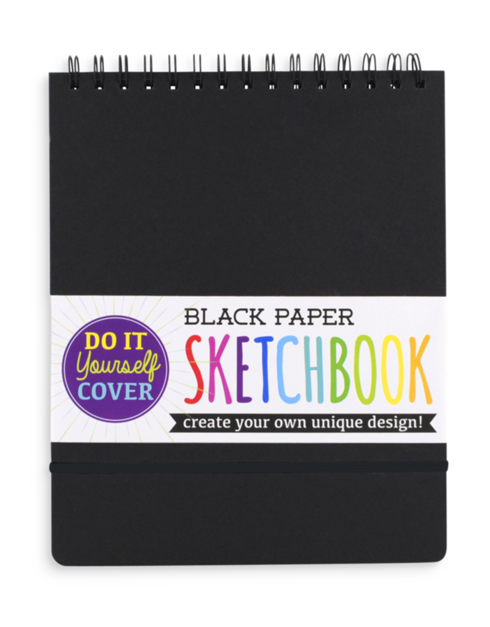 OOLY D.I.Y. SKETCHBOOK - LARGE BLACK PAPER (8" X 10.5")