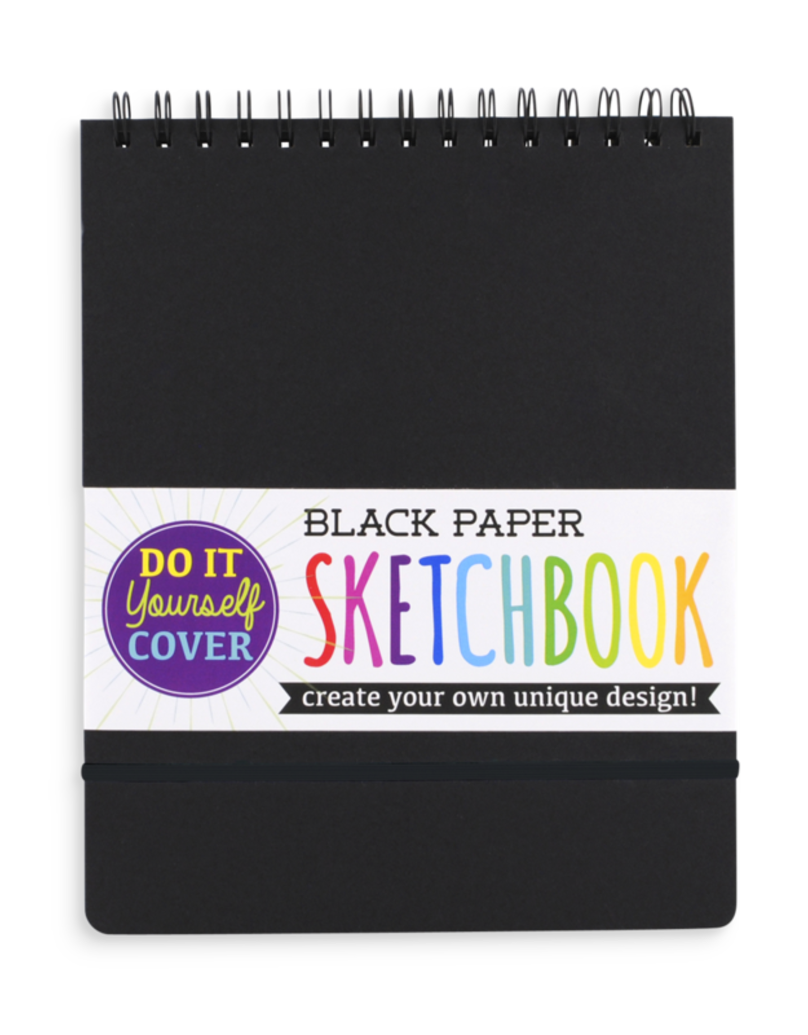 OOLY D.I.Y. Sketchbook-Large Black Paper(8"X10.5")