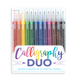 OOLY CALLIGRAPHY DUO MARKERS - SET OF 12