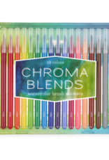 OOLY CHROMA BLENDS WATERCOLOR BRUSH MARKERS - SET OF 18