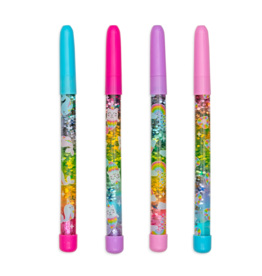 OOLY RAINBOW GLITTER WAND BALLPOINT PENS