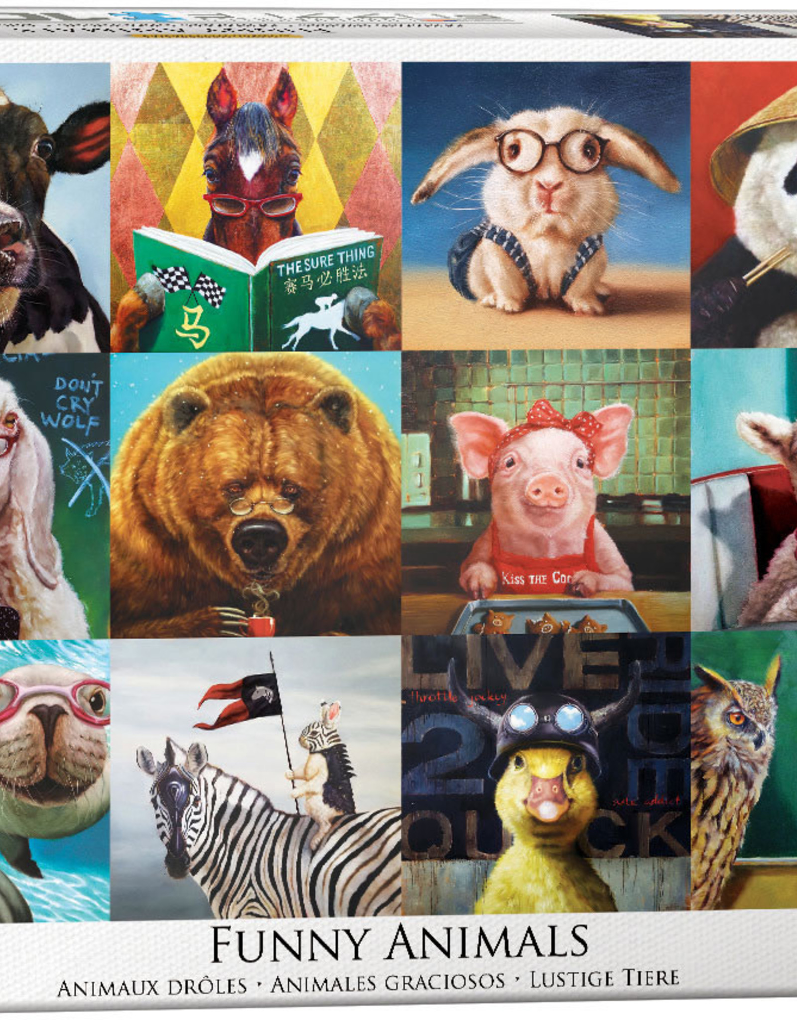 Eurographics Funny Animals by Lucia Heffernan 1000pc