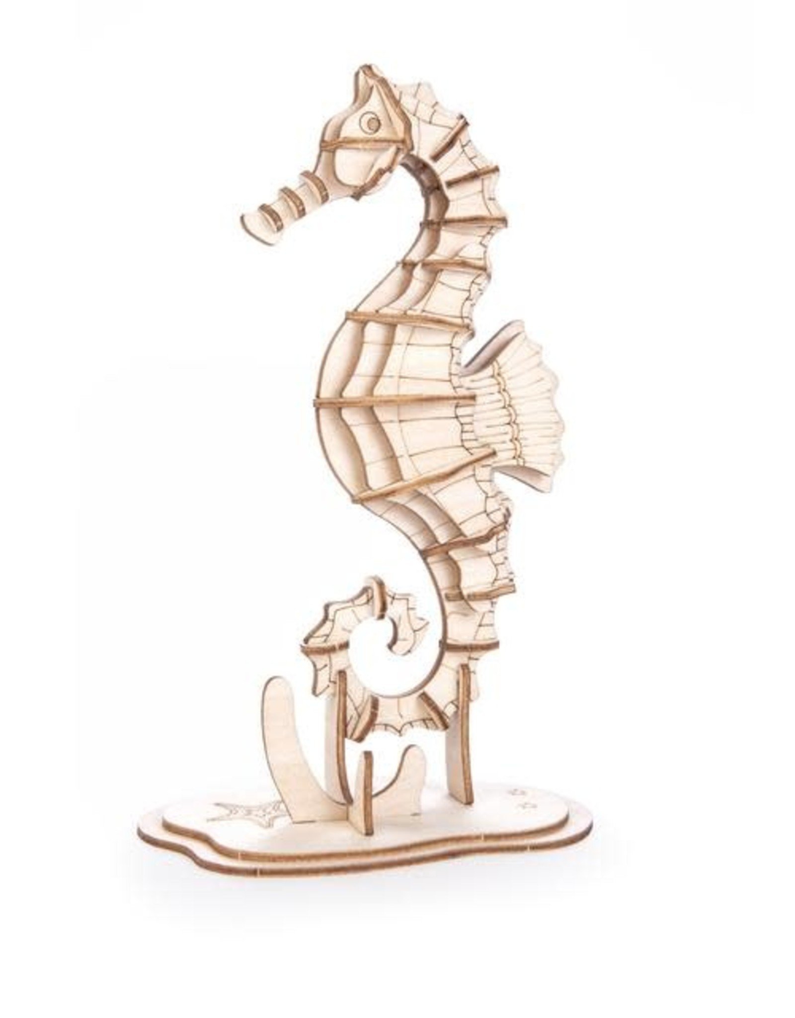 Kikkerland SEAHORSE 3D WOODEN PUZZLE