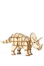 Kikkerland Triceratops 3D Wooden Puzzle