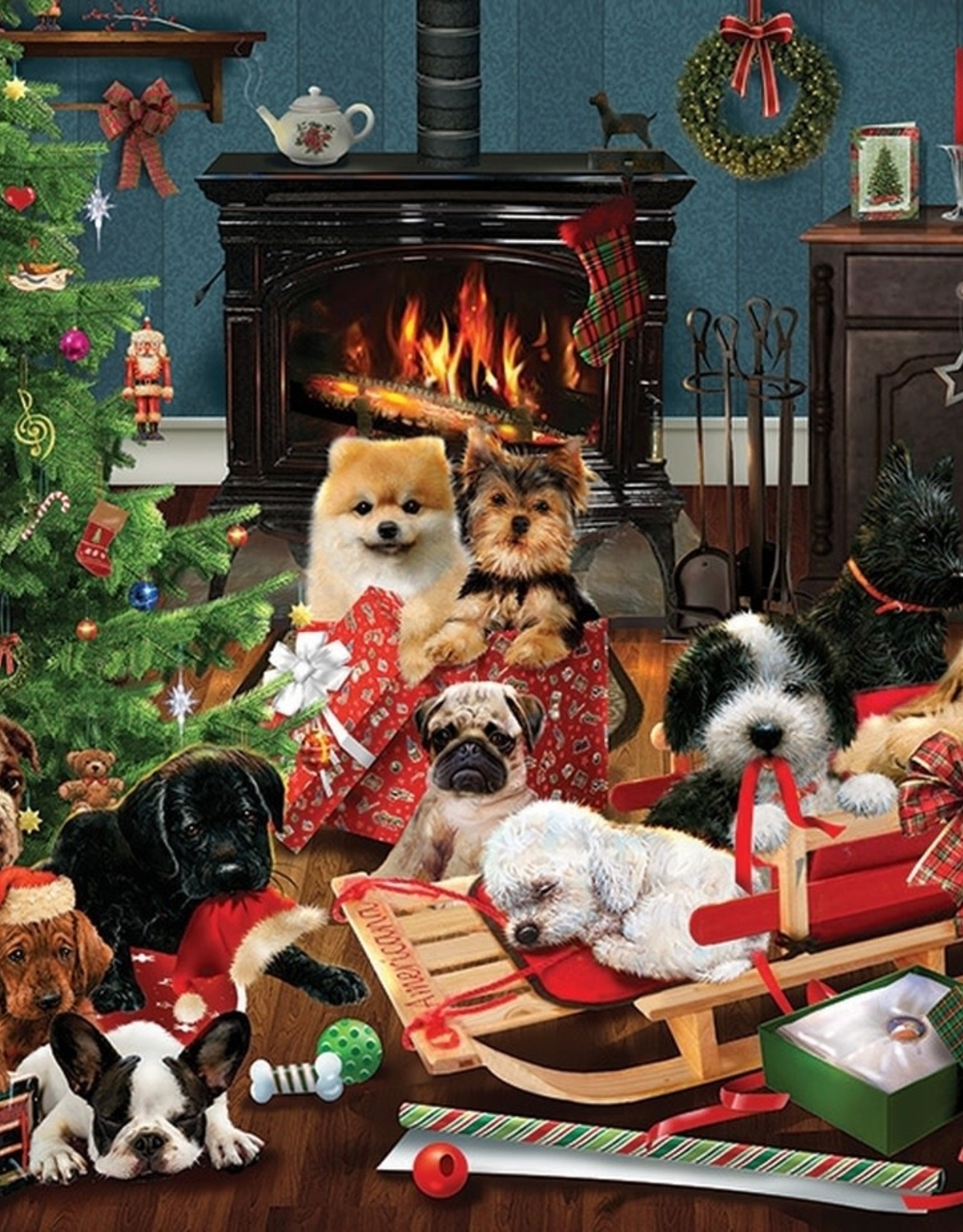 Cobble Hill Christmas Puppies 500pc CH85055