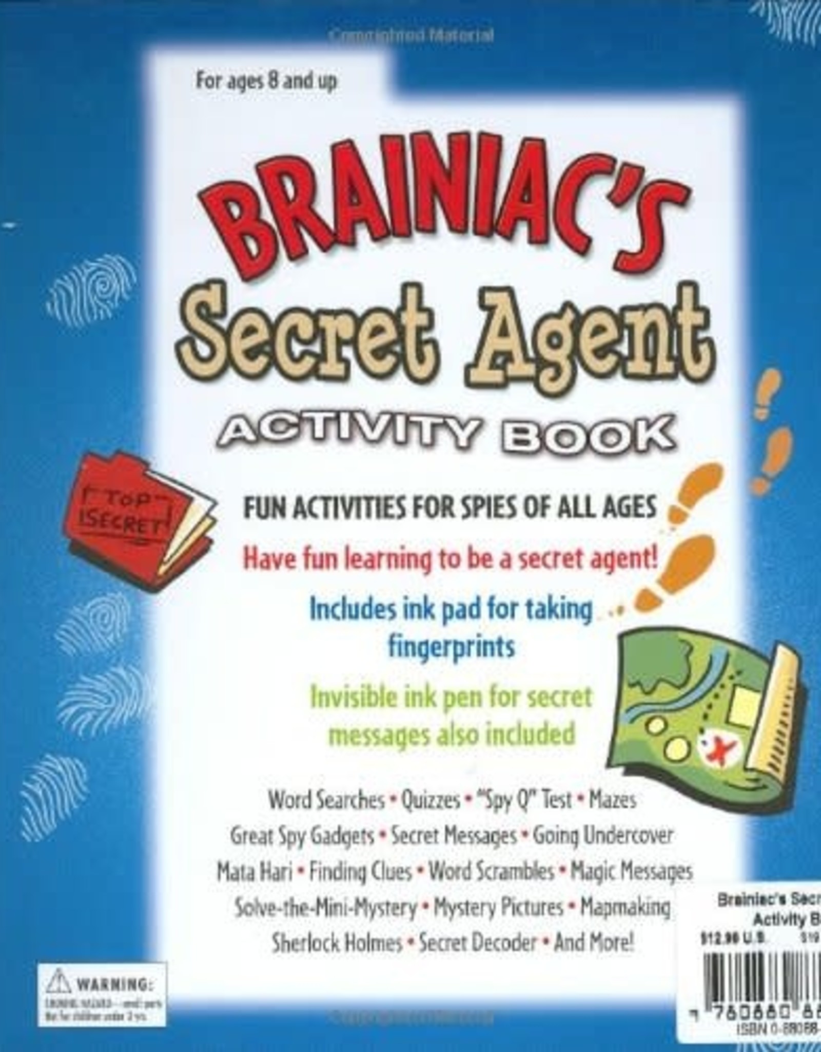 Peter Pauper Press BRAINIAC'S SECRET AGENT ACTIVITY BOOK