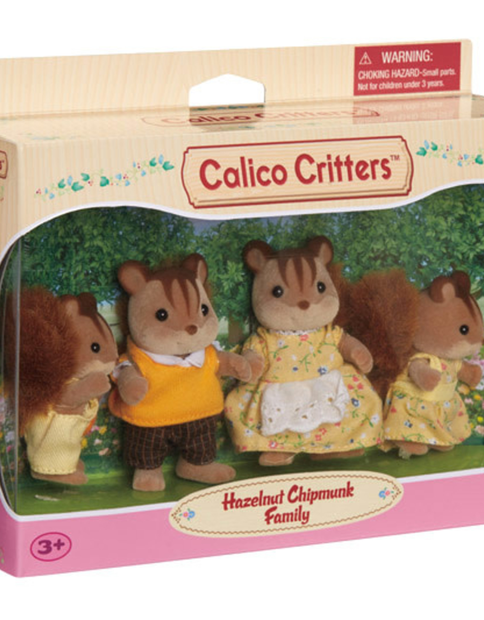 Calico Critters Hazel Chipmunk/Walnut Squirrel Family