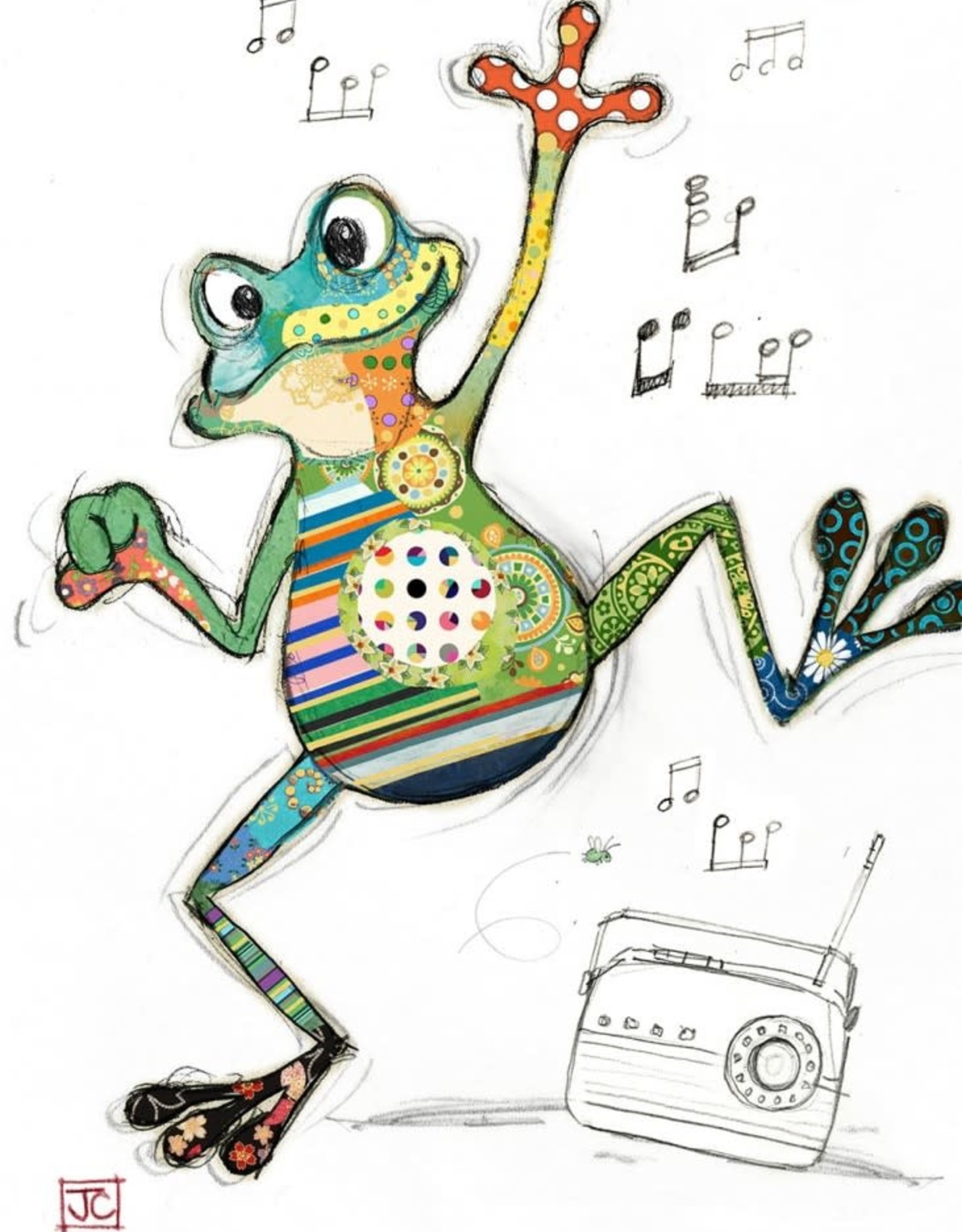 Incognito Kooks - Freddy frog - Blank 5” x 7”