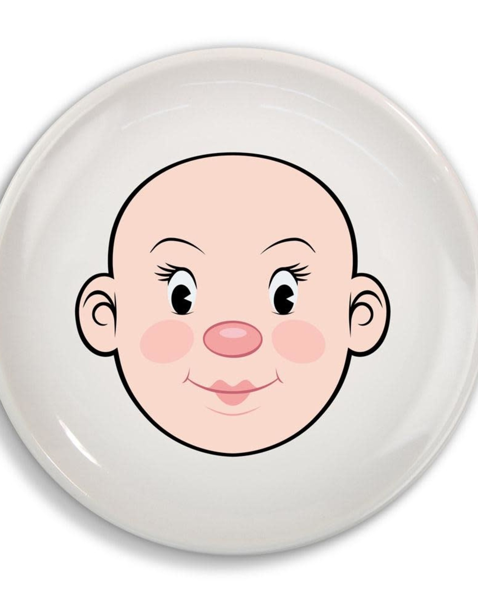 Fred & Friends FRED MS FOOD FACE - DINNER PLATE-GRL WHT