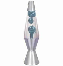 Lava Lamp 14.5" Lava Lamp - Metallic Blue/Clear/Silver
