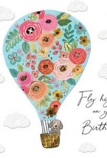 Incognito SUBLIME - FLY HIGH ON YOUR BIRTHDAY - HOT AIR BALLOON (6'' x 6'') MESSAGE: ENJOY EVERY MOMENT!