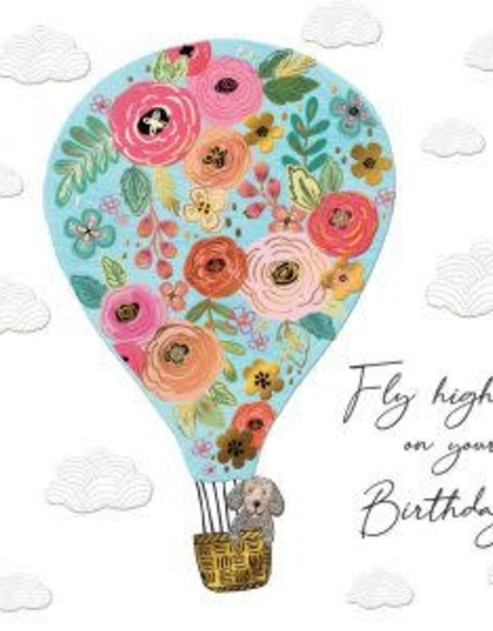 Incognito SUBLIME - FLY HIGH ON YOUR BIRTHDAY - HOT AIR BALLOON (6'' X 6'')