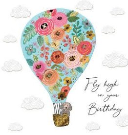 Incognito SUBLIME - FLY HIGH ON YOUR BIRTHDAY - HOT AIR BALLOON (6'' x 6'') MESSAGE: ENJOY EVERY MOMENT!