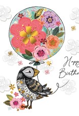 Incognito SUBLIME - HAPPY BIRTHDAY - PUFFIN (6" X 6") MESSAGE INSIDE READS: HAVE ...
