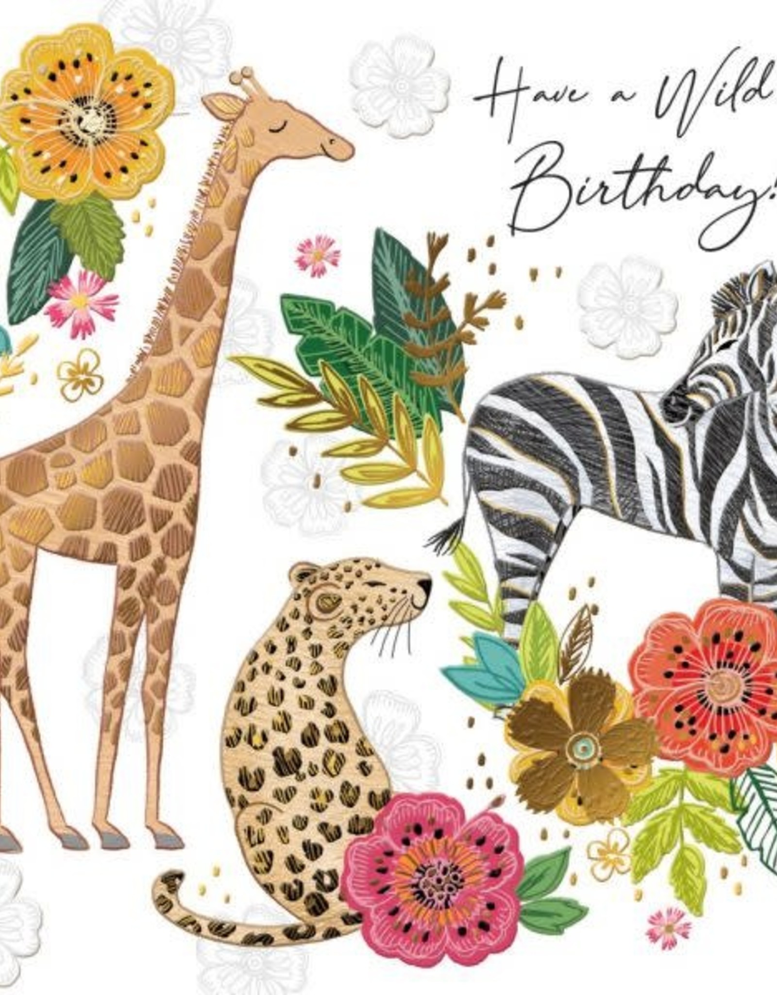 Incognito SUBLIME - HAVE A WILD BIRTHDAY! - ANIMALS (6'' X 6'') MESSAGE: TIME TO CELEBRATE!