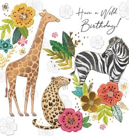 Incognito SUBLIME - HAVE A WILD BIRTHDAY! - ANIMALS (6'' X 6'') MESSAGE: TIME TO CELEBRATE!