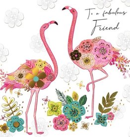 Incognito SUBLIME - TO A FABULOUS FRIEND - FLAMINGOS (6'' X 6'') MESSAGE: HAPPY BIRTHDAY TODAY IS ALL ABOUT YOU!
