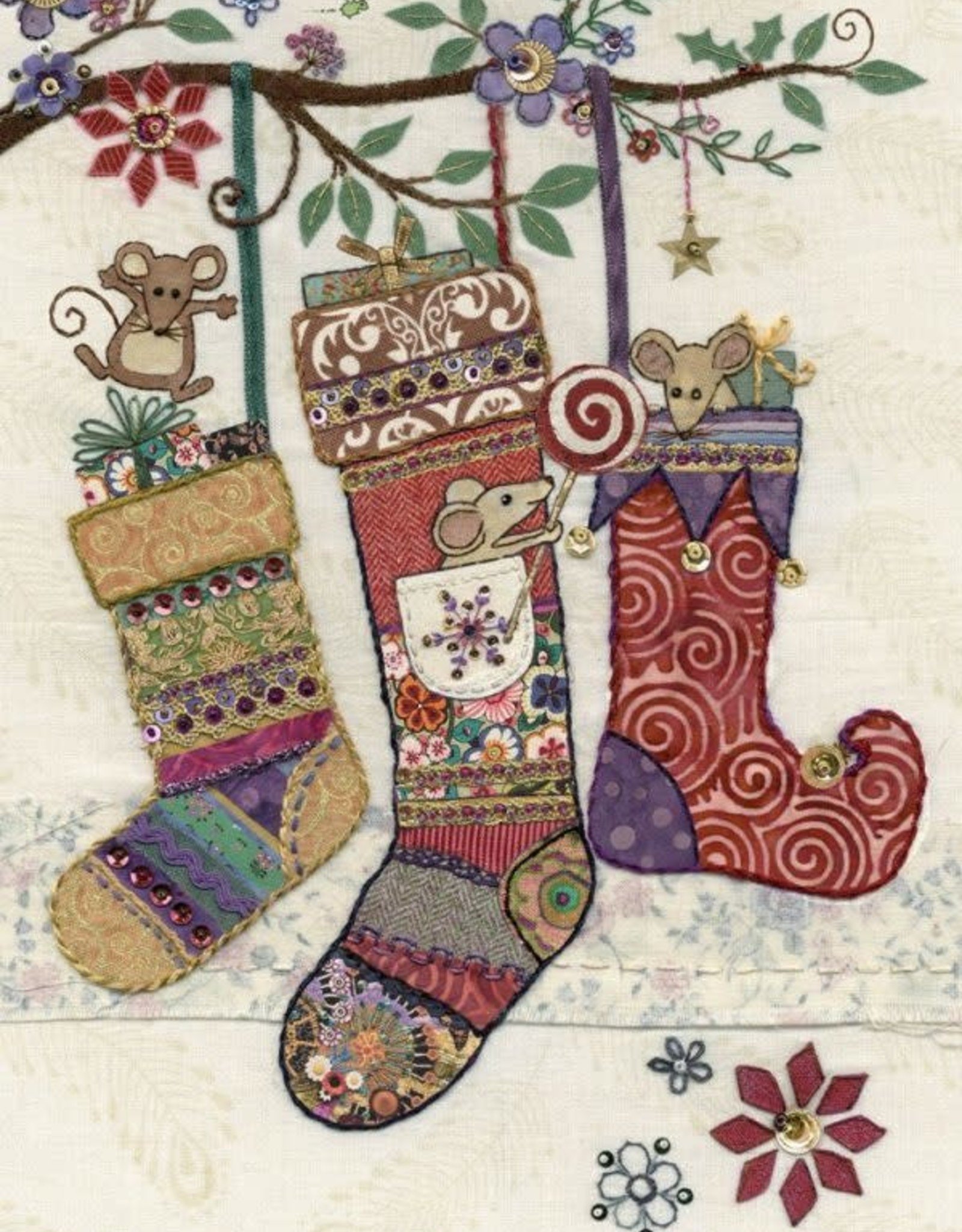 Incognito Cards AMY'S CARDS-Christmas-Christmas Socks-Blank(6.5"X4.6")