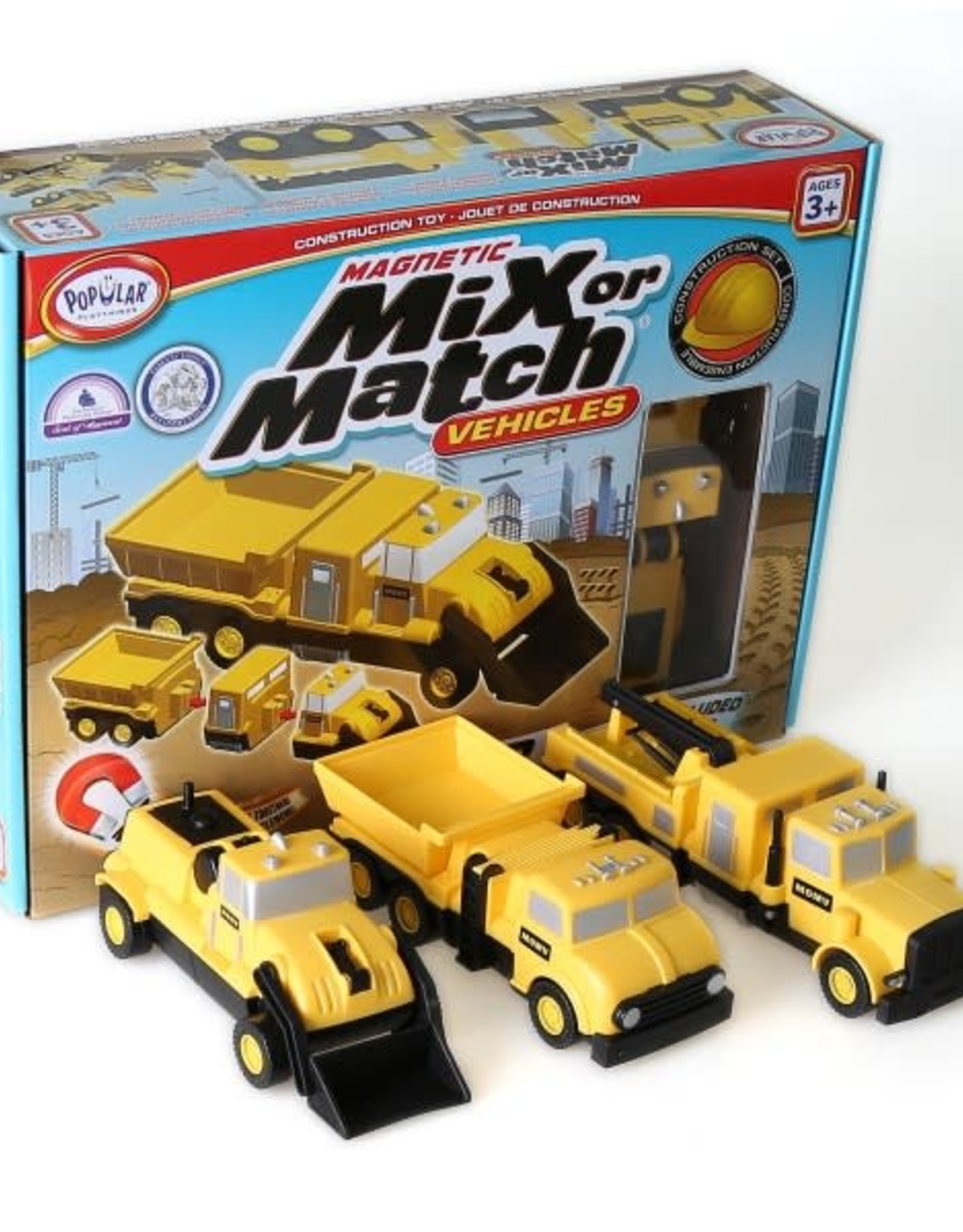 Popular Playthings Mix or Match Vehicles Construction (Bilingual)