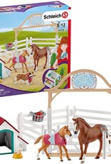 Schleich Schleich - Horse Club Hannah's Guest Horses w/Ruby the Dog 42458