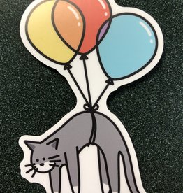 Stickers NW BALLOON CAT | LARGE PRINTED STICKER