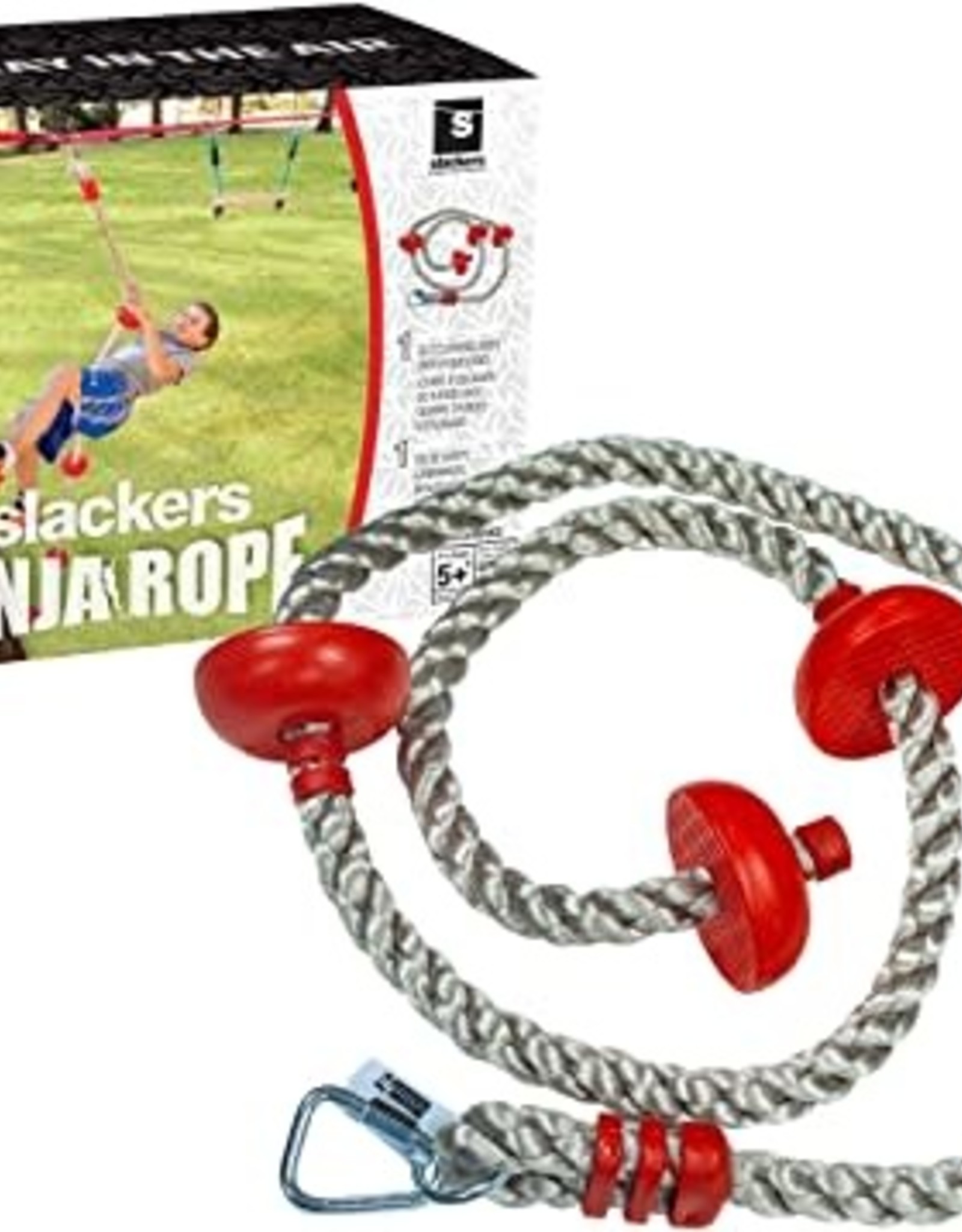 Slackers Slackers Ninja Climbing Rope 5" w/Foot Holds