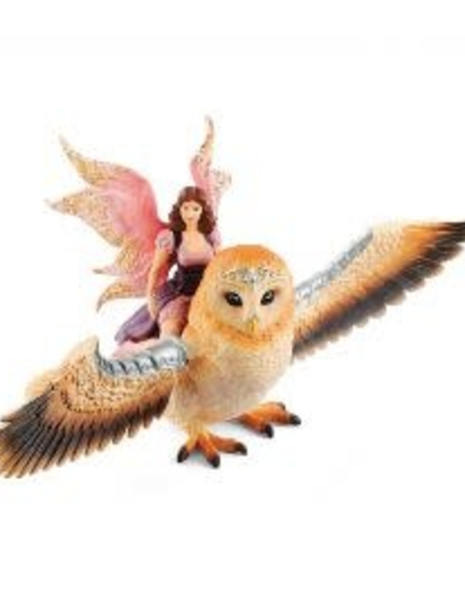 Schleich Bayala Fairy in Flight on Glam-Owl 70713