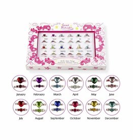 Great Pretenders Birthstone Rings, 24pcs, Assorted