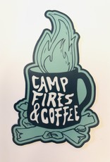Stickers NW CAMP FIRES & COFFEE | LARGE PRINTED STICKER