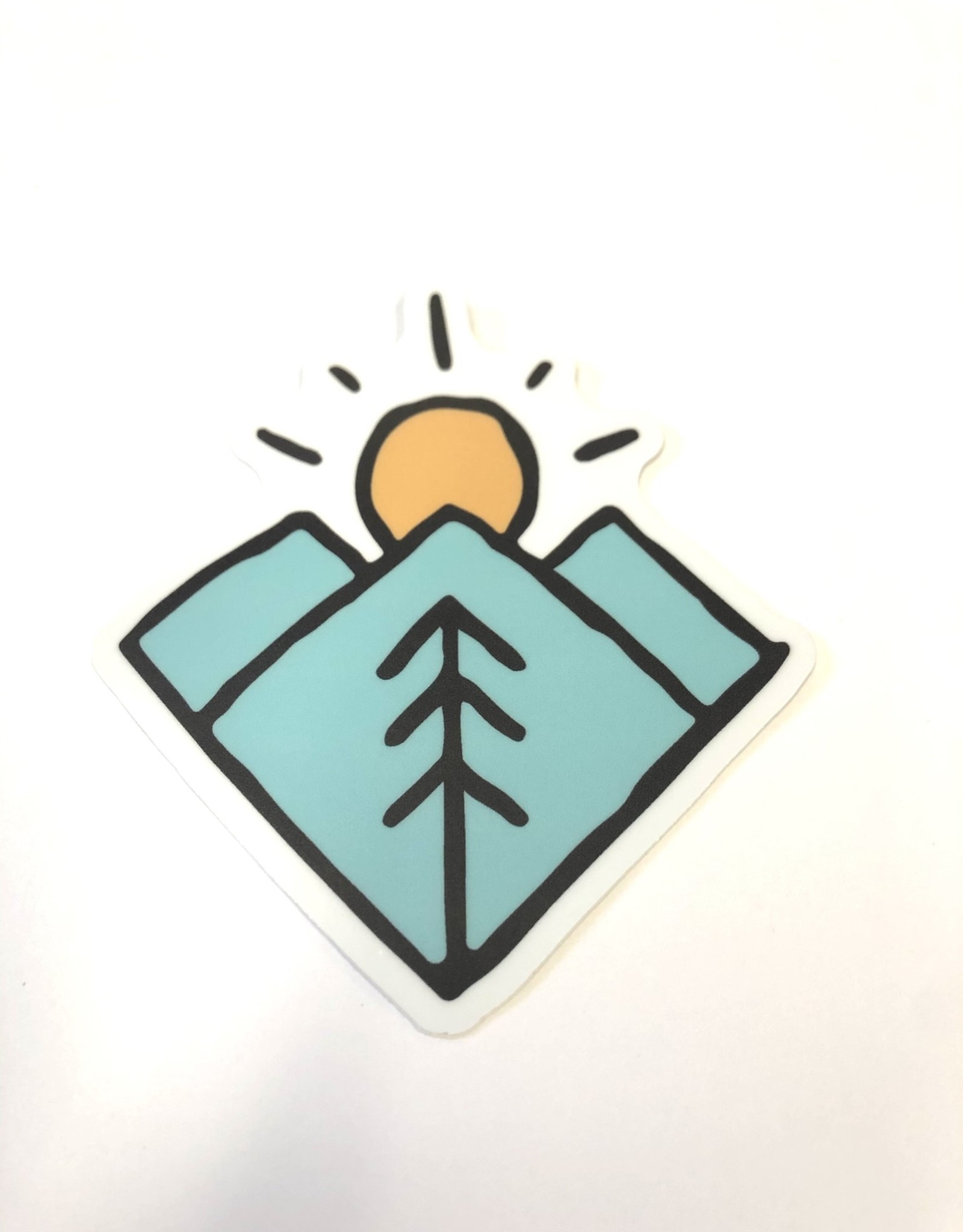 Stickers NW MINIMAL SUN, MOUNTAINS, TREE STICKER