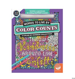 MindWare Glitter Color Counts - Words To Live By